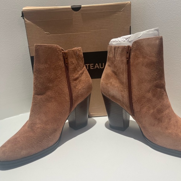 Brown Suede Ankle Boots - Picture 2 of 5